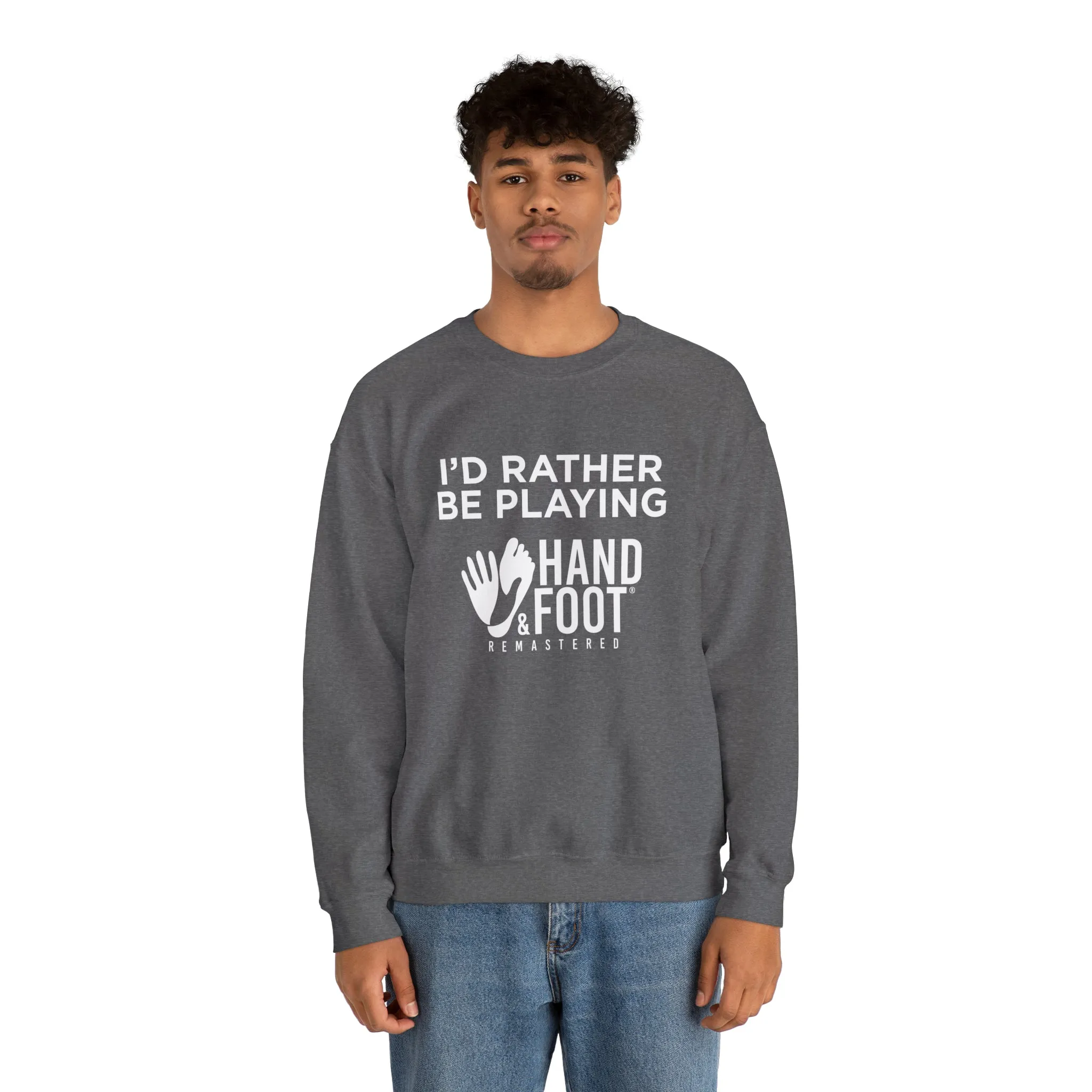 I'd Rather Be Playing Unisex Heavy Blend™ Crewneck Sweatshirt