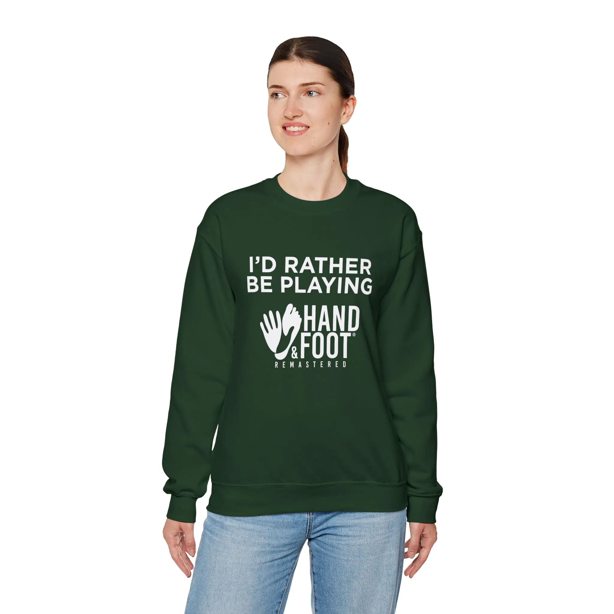 I'd Rather Be Playing Unisex Heavy Blend™ Crewneck Sweatshirt