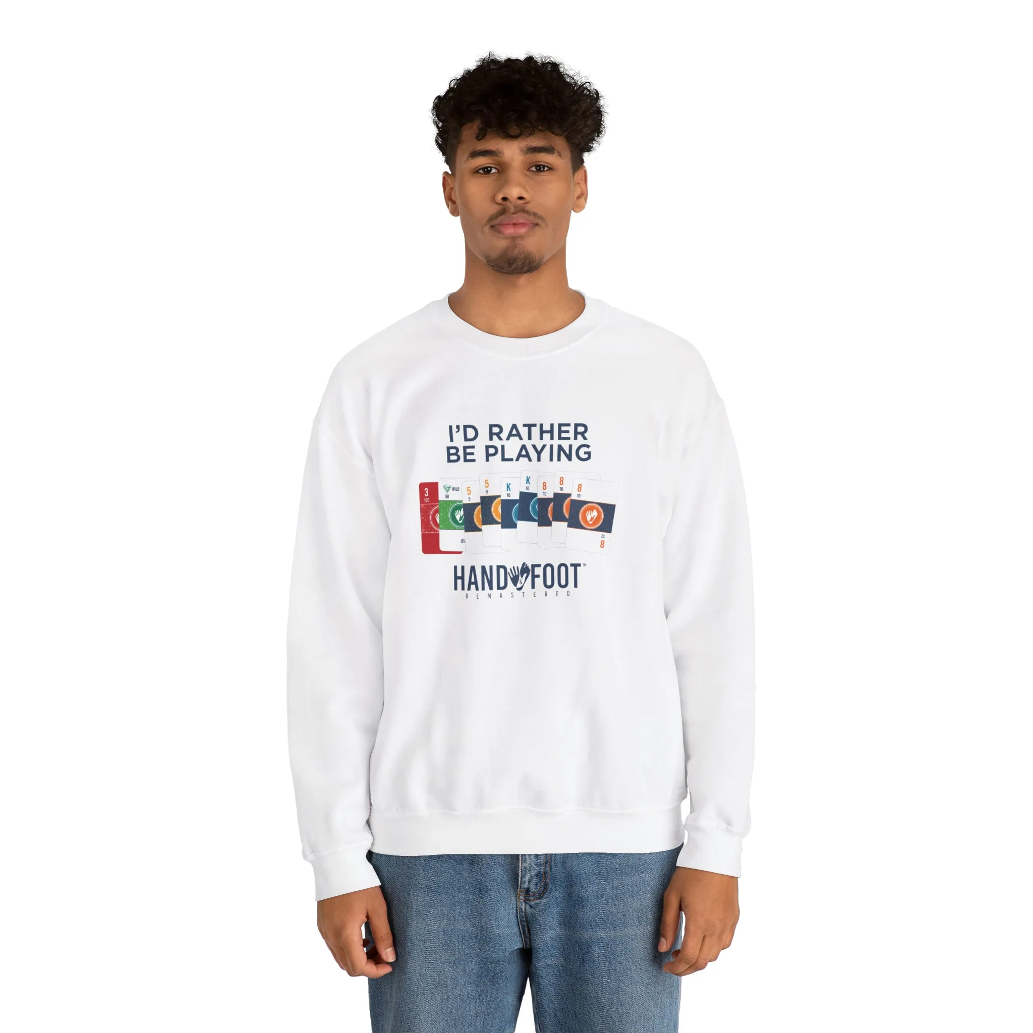 I'd Rather Be Playing Unisex Heavy Blend™ Crewneck Sweatshirt