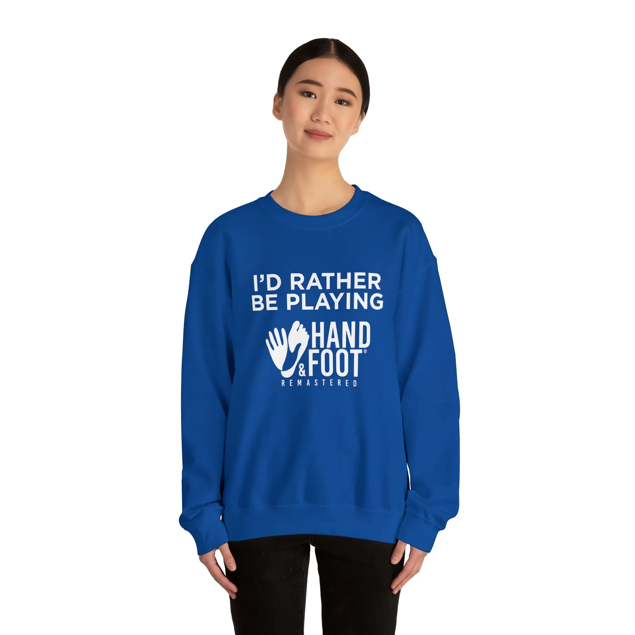 I'd Rather Be Playing Unisex Heavy Blend™ Crewneck Sweatshirt