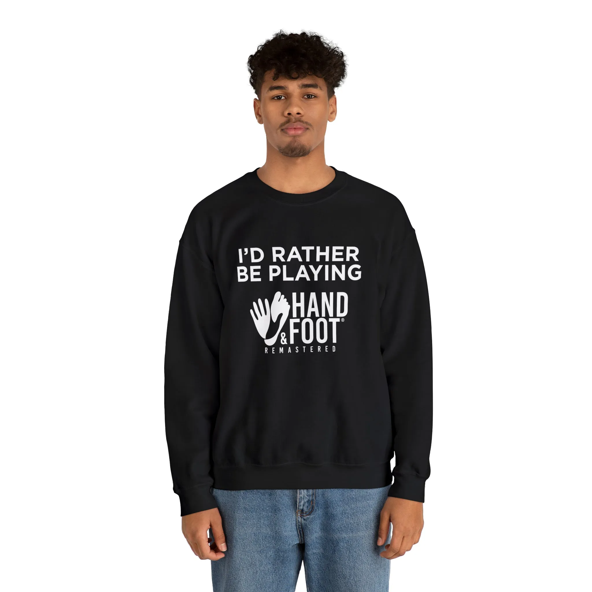 I'd Rather Be Playing Unisex Heavy Blend™ Crewneck Sweatshirt