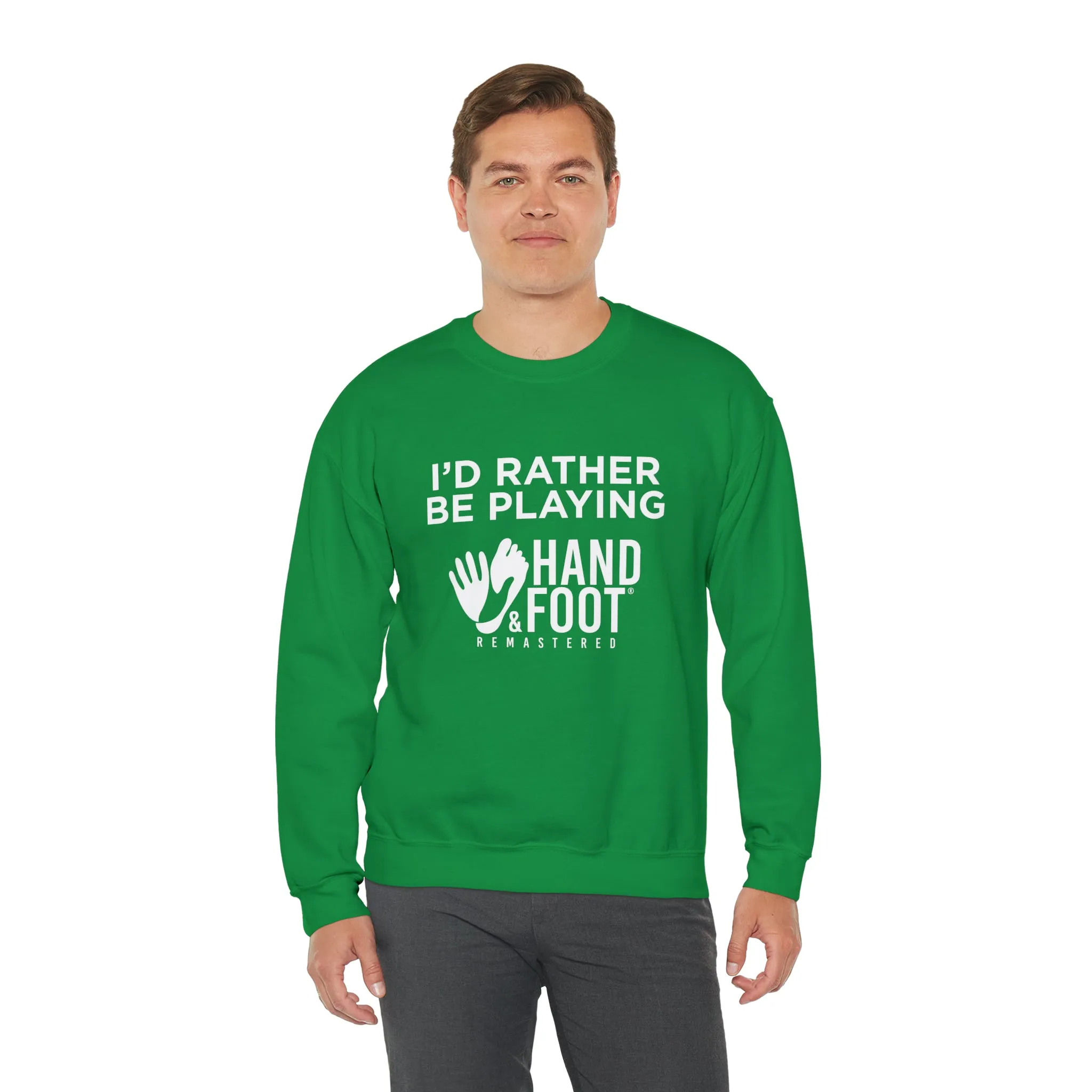 I'd Rather Be Playing Unisex Heavy Blend™ Crewneck Sweatshirt