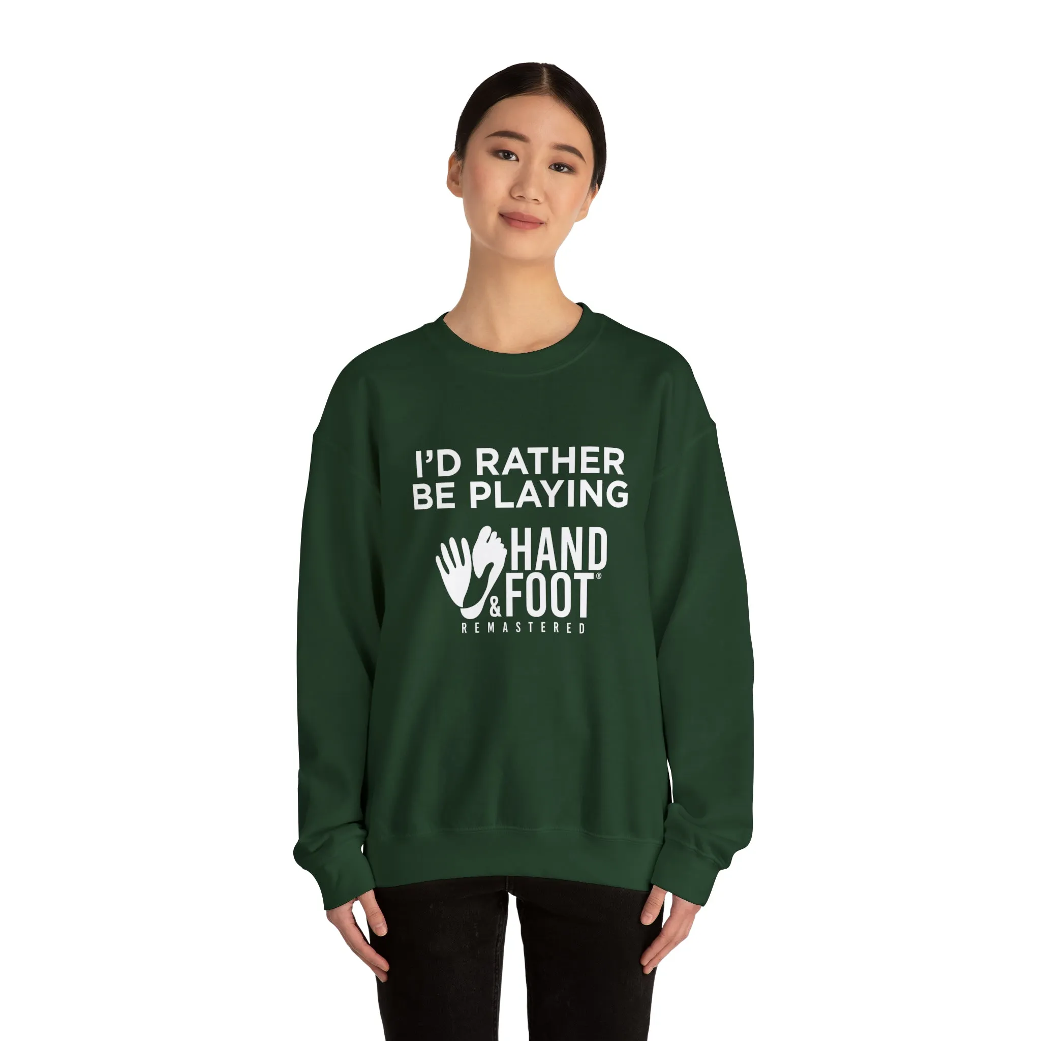 I'd Rather Be Playing Unisex Heavy Blend™ Crewneck Sweatshirt