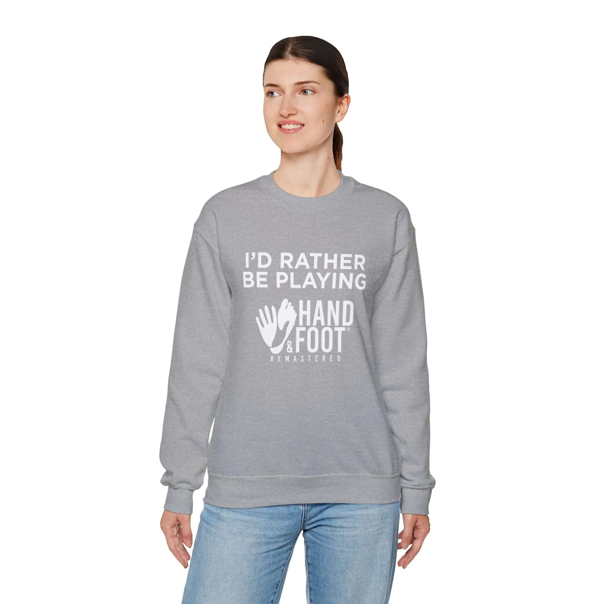 I'd Rather Be Playing Unisex Heavy Blend™ Crewneck Sweatshirt