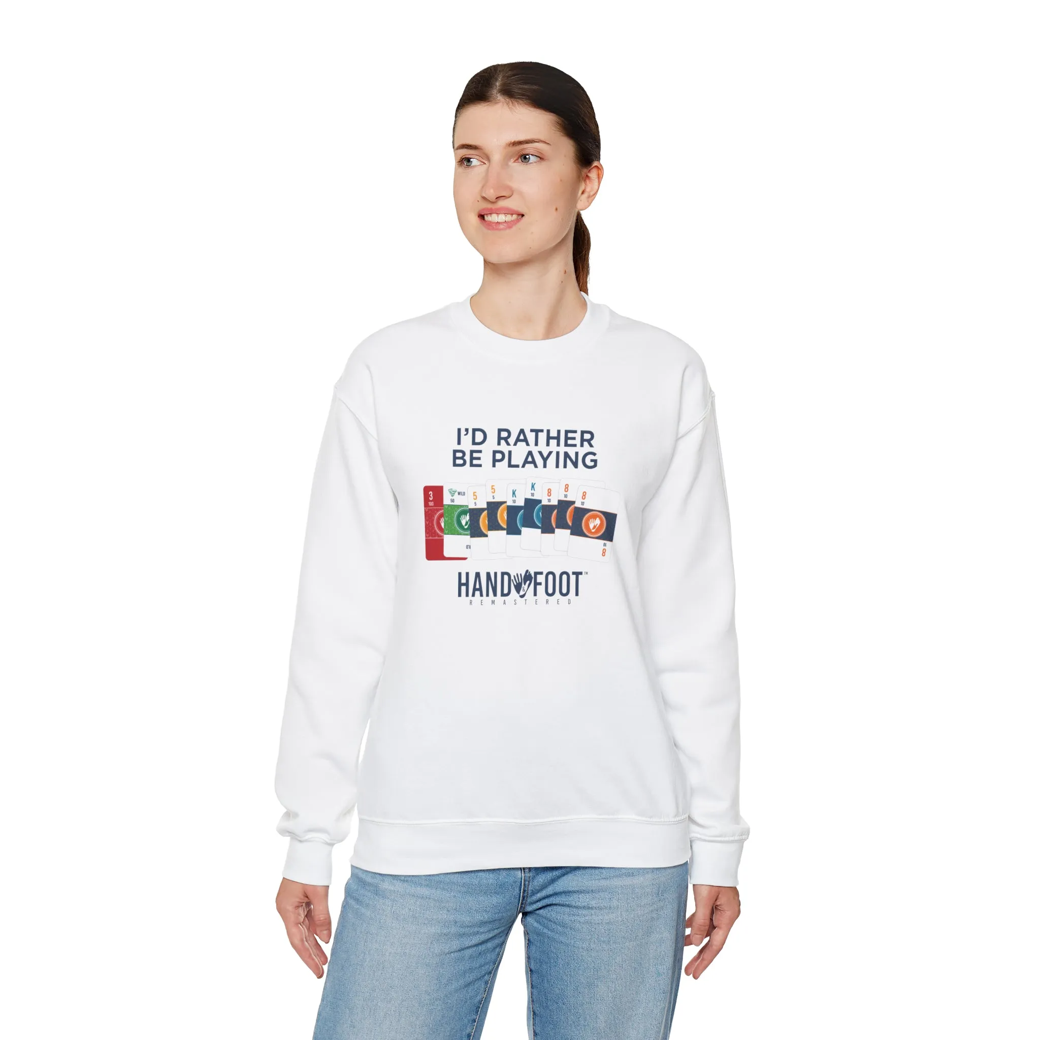 I'd Rather Be Playing Unisex Heavy Blend™ Crewneck Sweatshirt