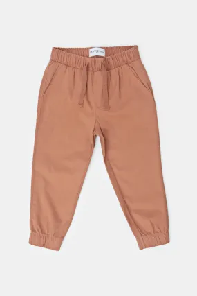 Infant Boys Tan Twill Chino