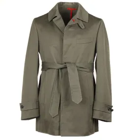 Isaia 'Portofino' Cotton Trench Coat