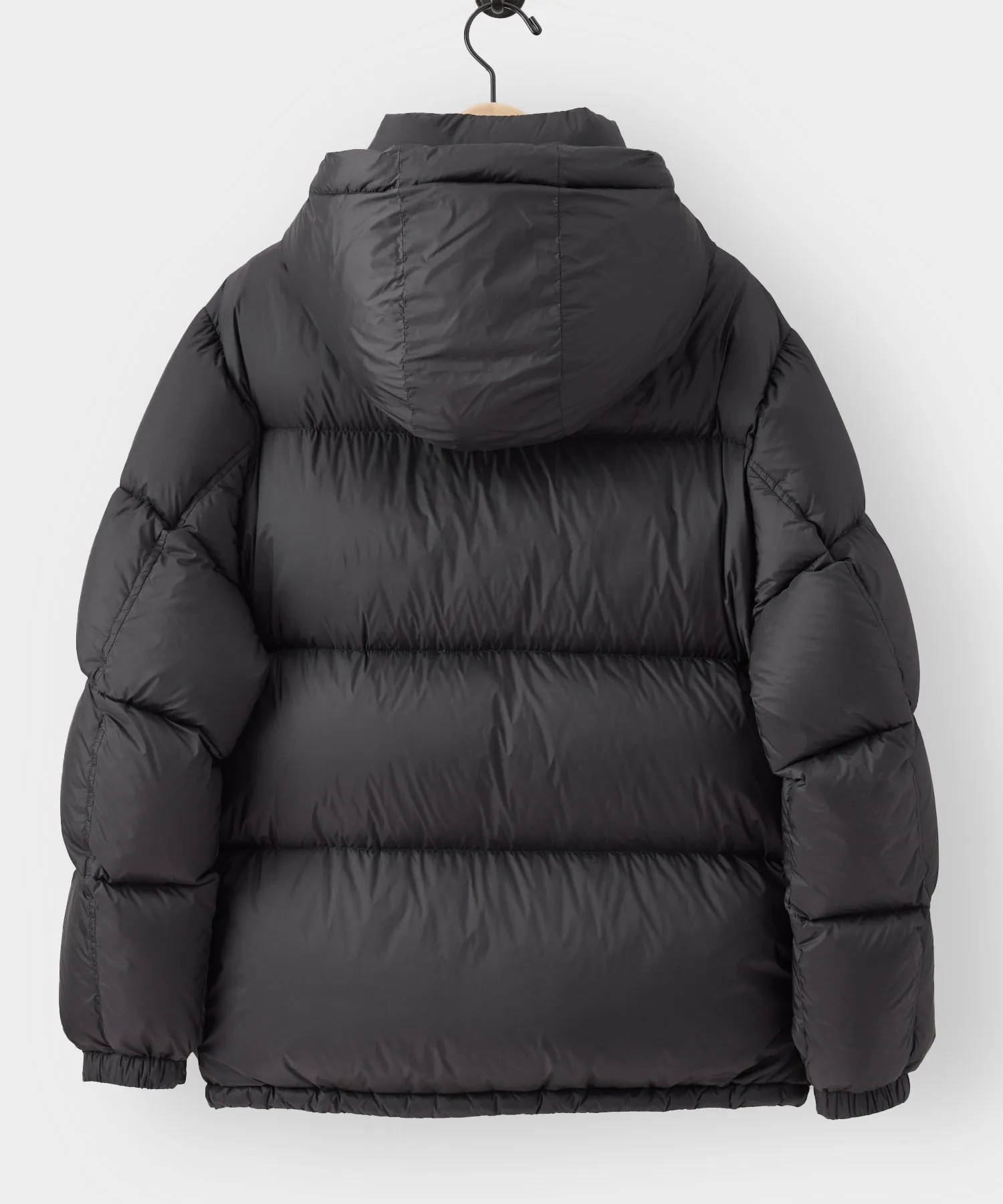 Italian Short Tech Down Parka in Black