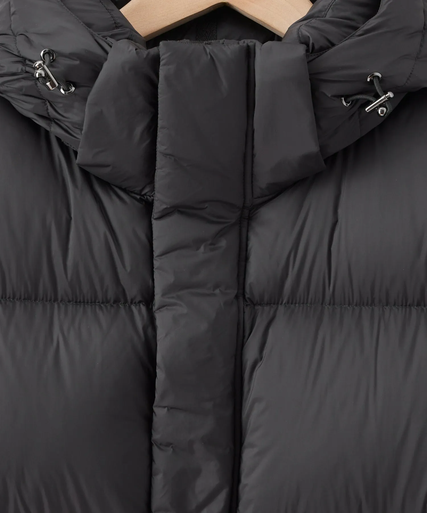 Italian Short Tech Down Parka in Black