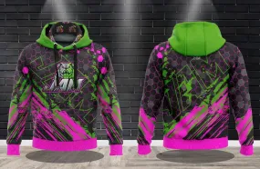 JAM Macho Man OG - Pink/Green Performance Hooded Sweatshirt