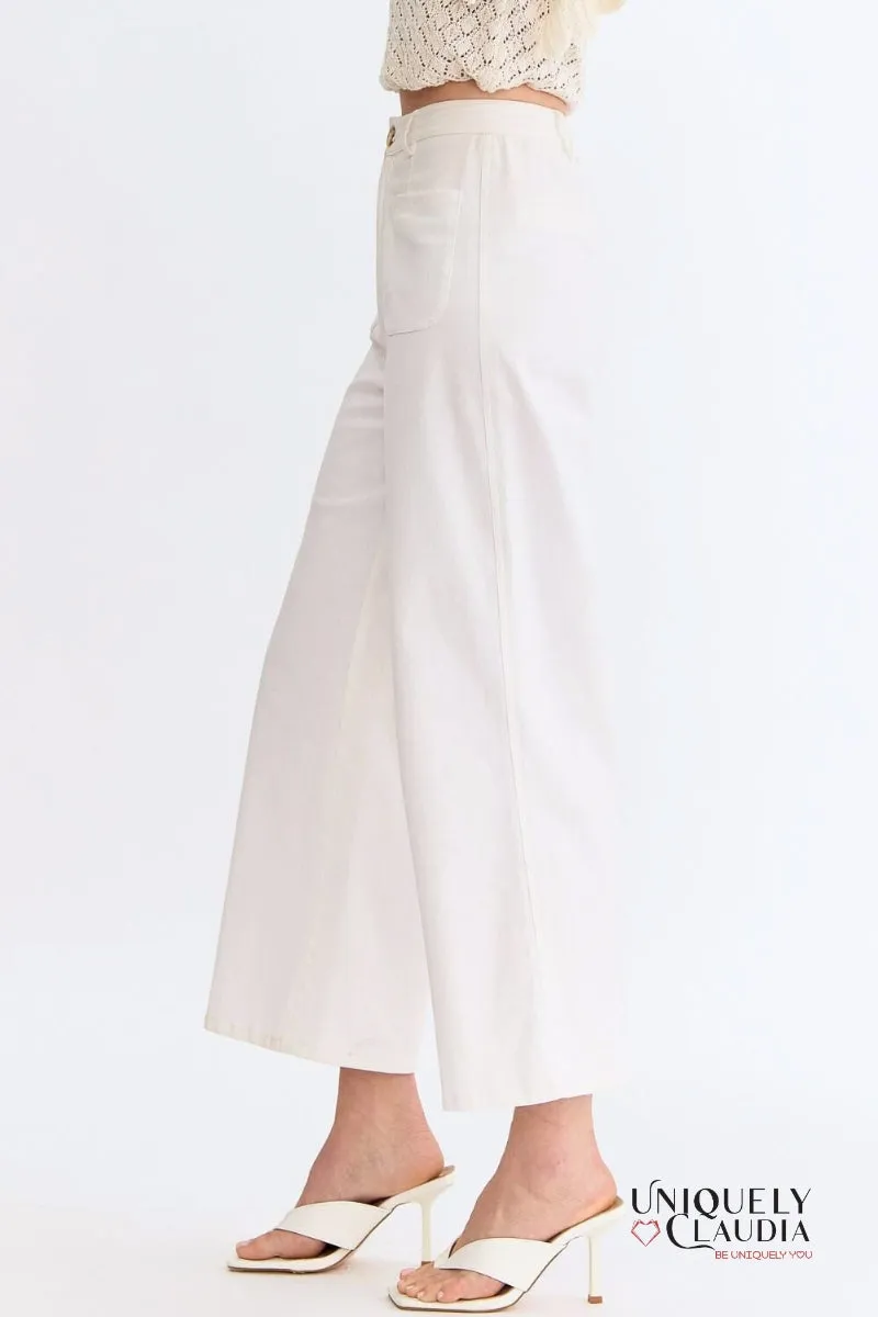 Kelly Off-White Culotte Pants