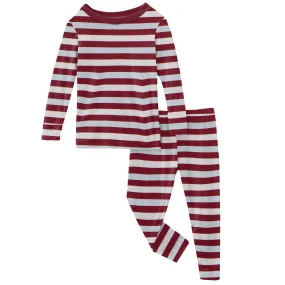 KicKee Pants Playground Stripe L/S Pajama Set