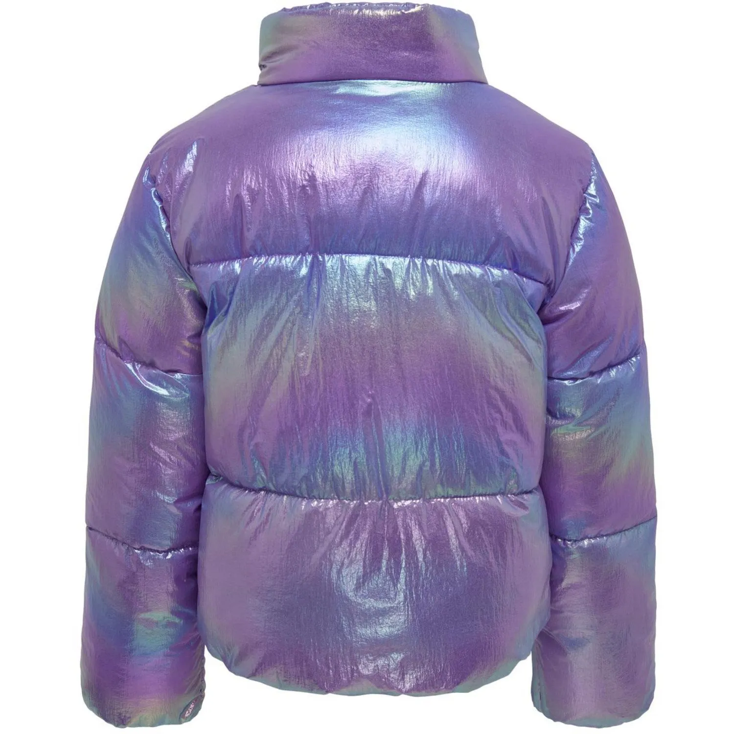 kids ONLY Purple Opulence Celine Metallic Short Puffer Jacket