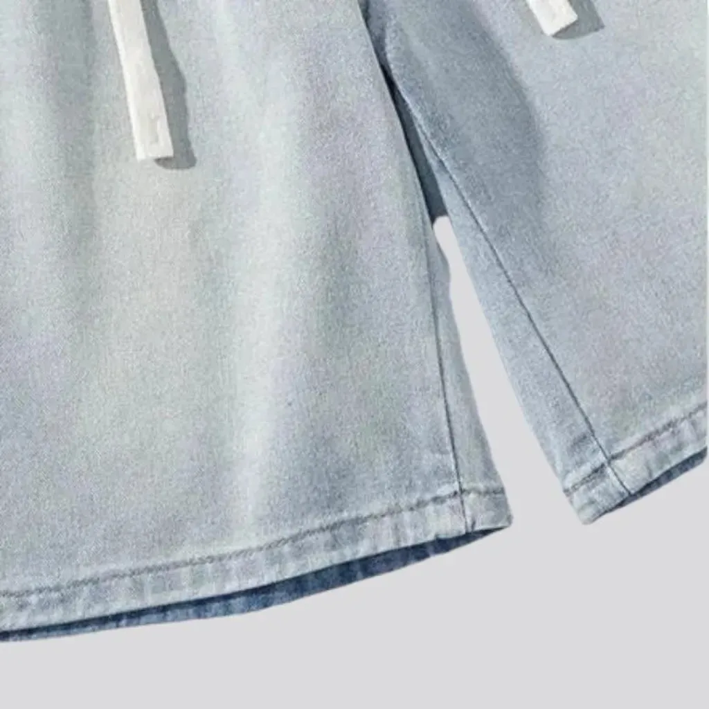 Knee-length 90s men's jean shorts