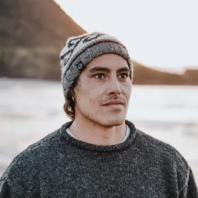 Koru Wool Beanie - Grey