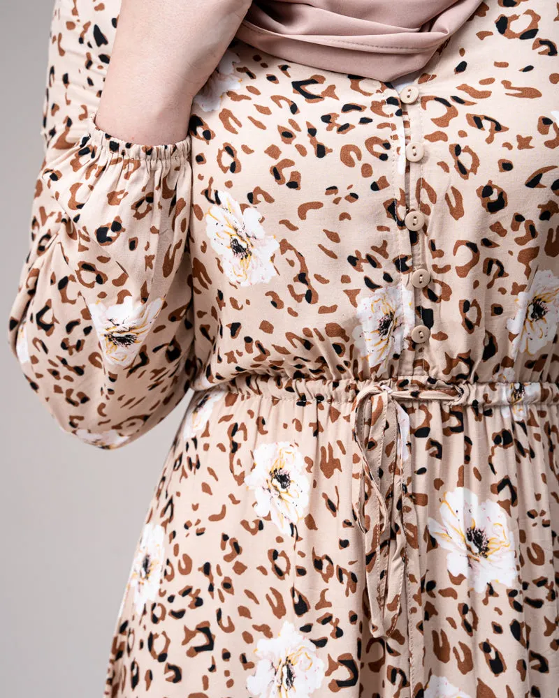 Leopard Floral Maxi