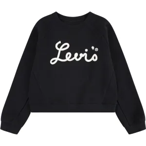 Levi's BLACK Mixed Textures Long Sleeve Crewneck