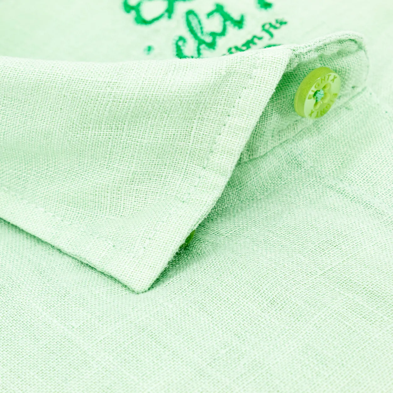 Linen Button Down Shirt - Green