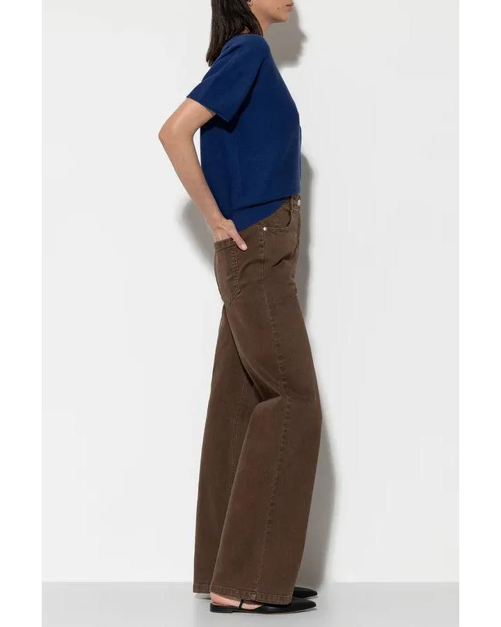 Luisa Cerano Wide Leg Brown Jeans