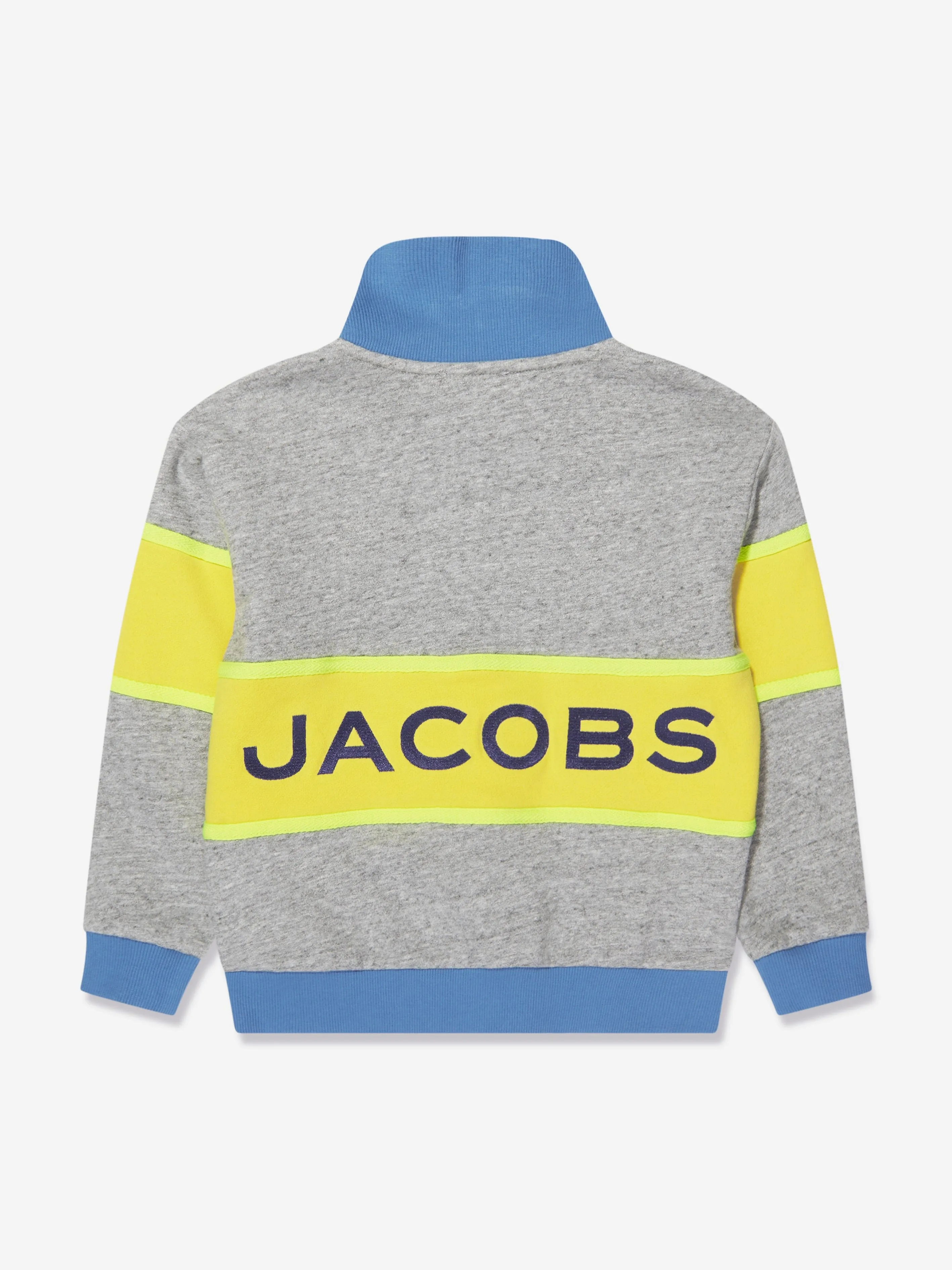 MARC JACOBS Boys Half Zip Sweatshirt in Grey