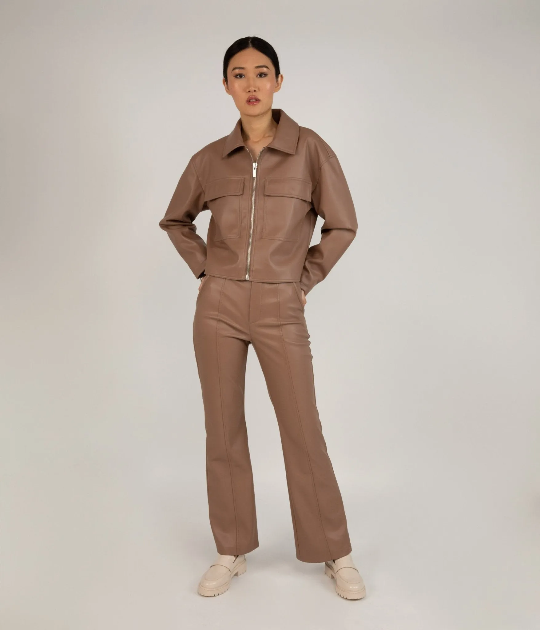 MATT&NAT GWEN - Women's High-Waisted Vegan Pants