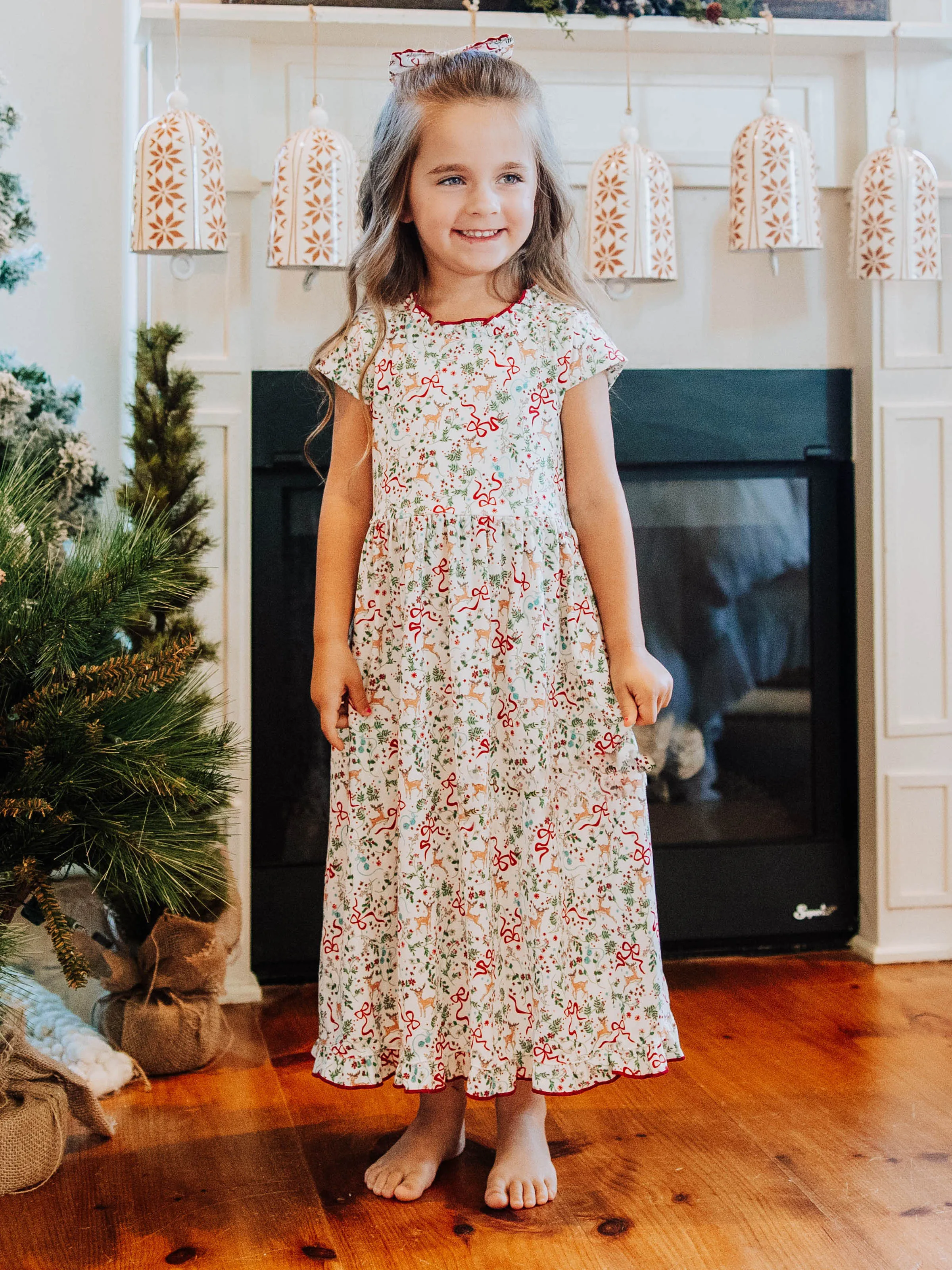 Maxi Play Dress - Holly Jolly Reindeer