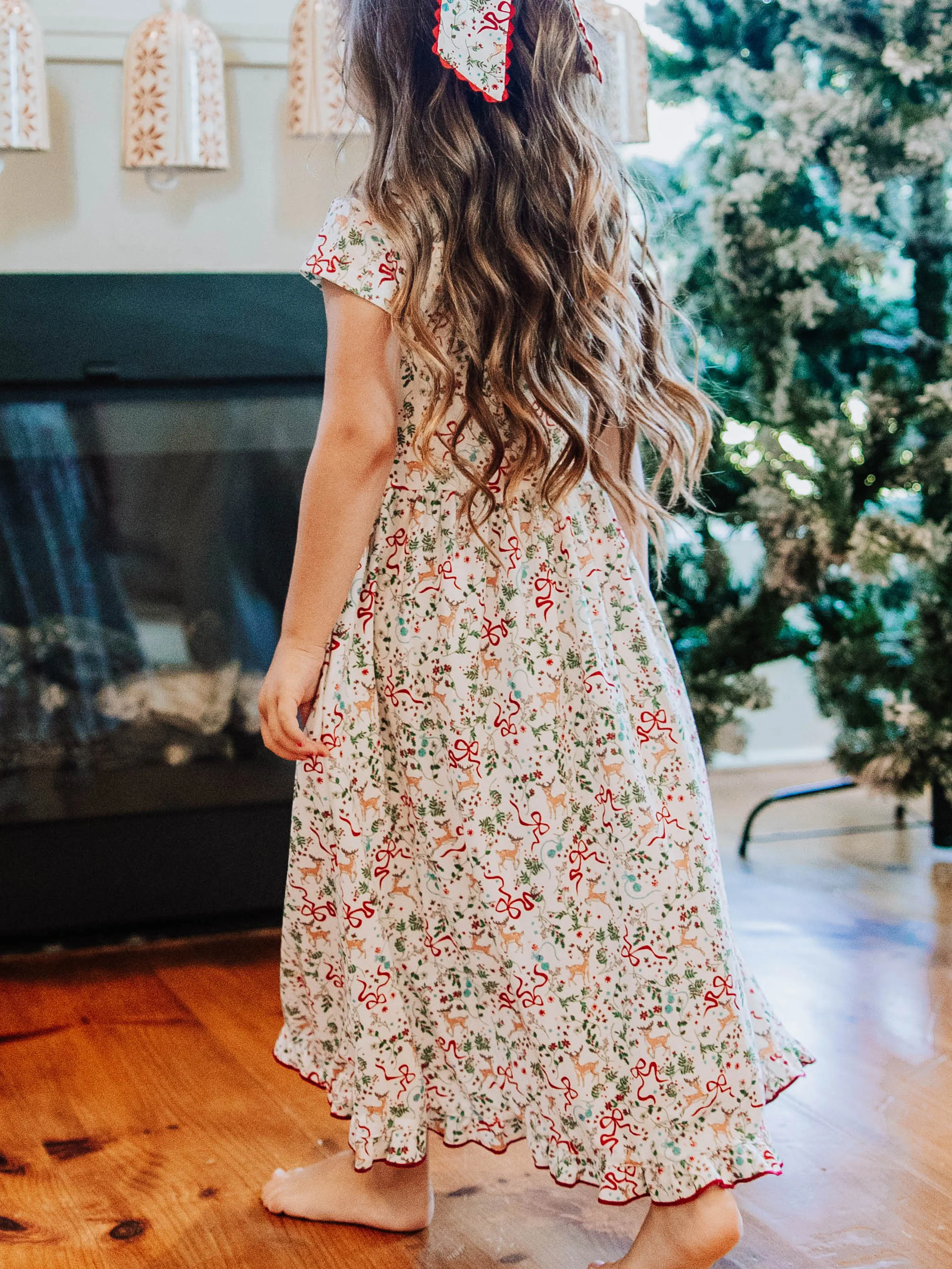 Maxi Play Dress - Holly Jolly Reindeer