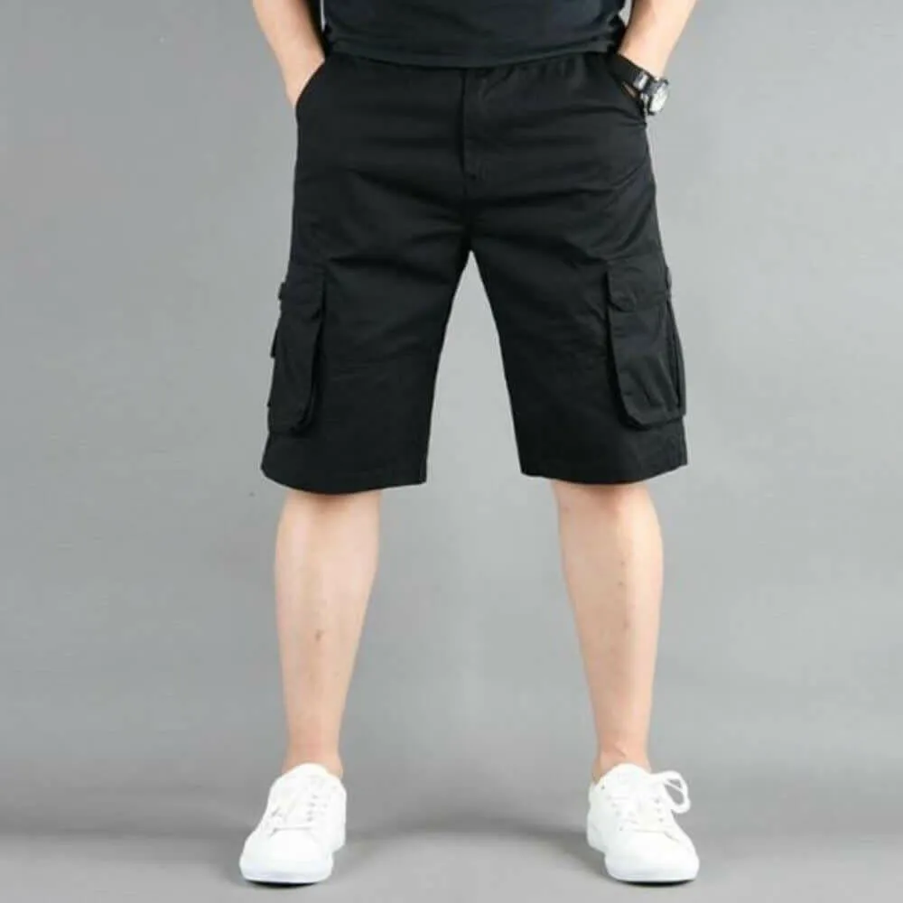 Mens Casual Cargo Shorts with Side Pockets