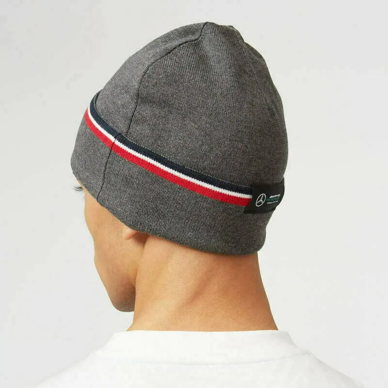 Mercedes Benz AMG Petronas F1 Team Beanie- Gray