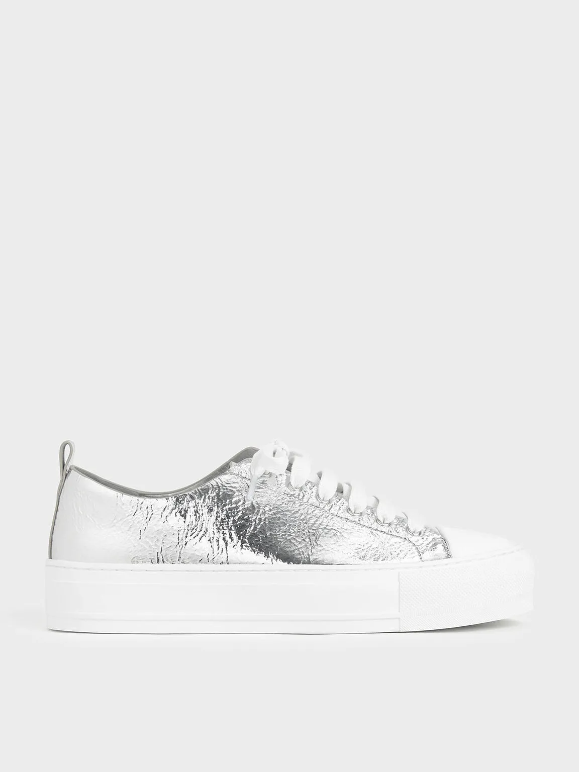 Metallic Platform Sneakers