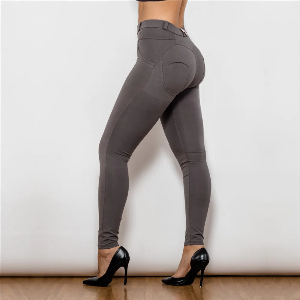 Middle Waist Olive Knitted Leggings