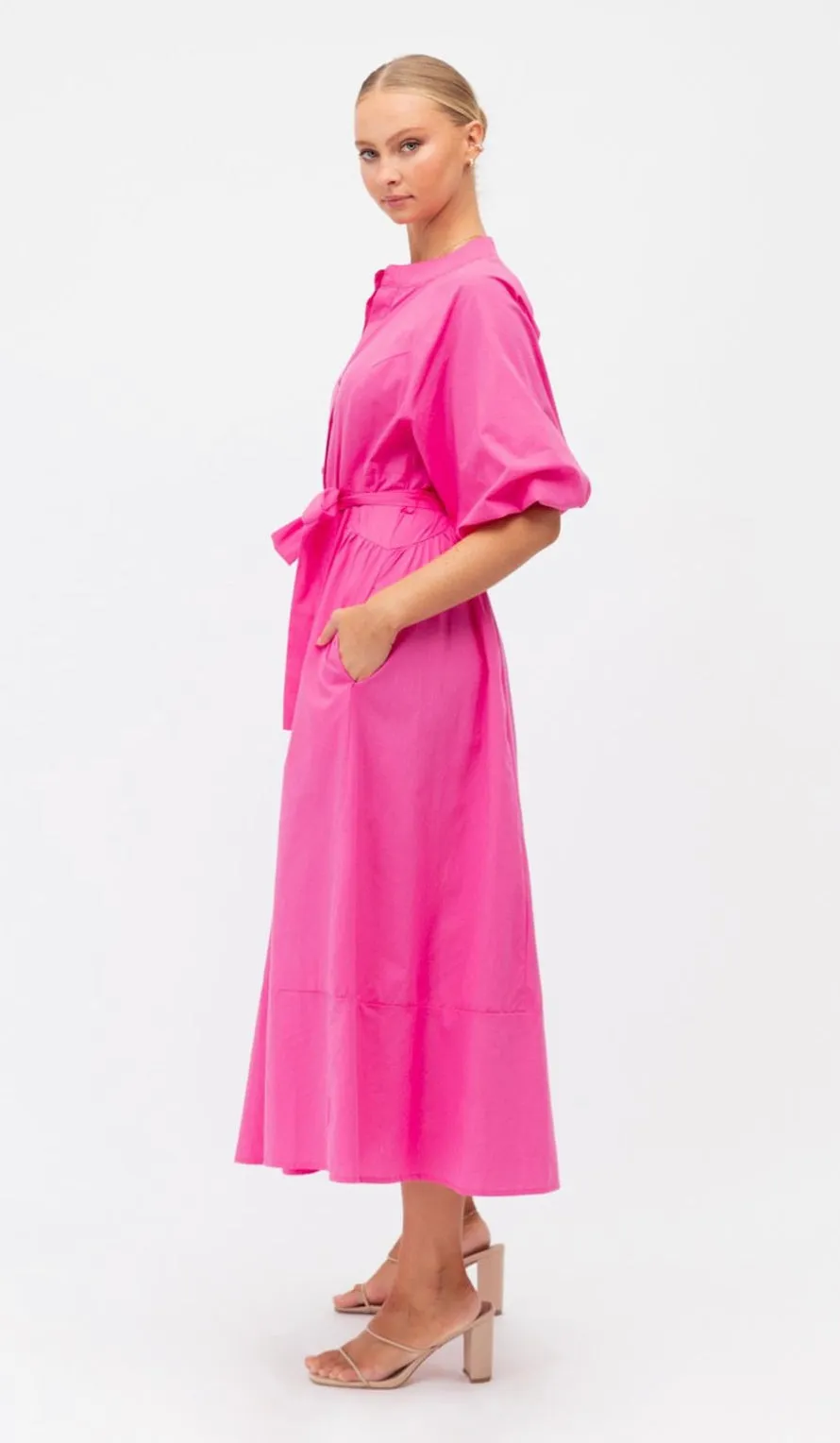 Millan Hot Pink Maxi Dress