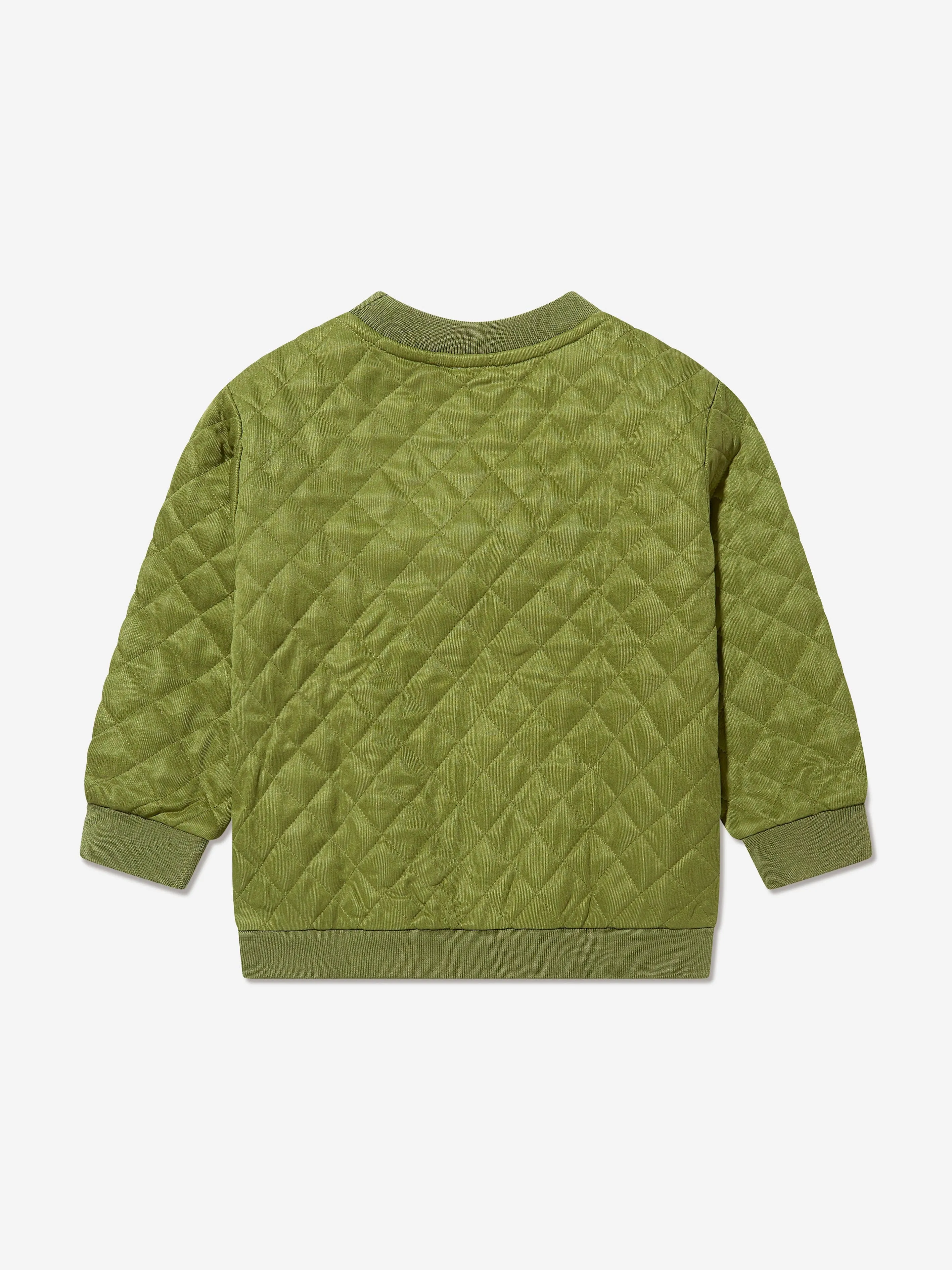 Moschino Boys Quilted Sweatshirt in Green