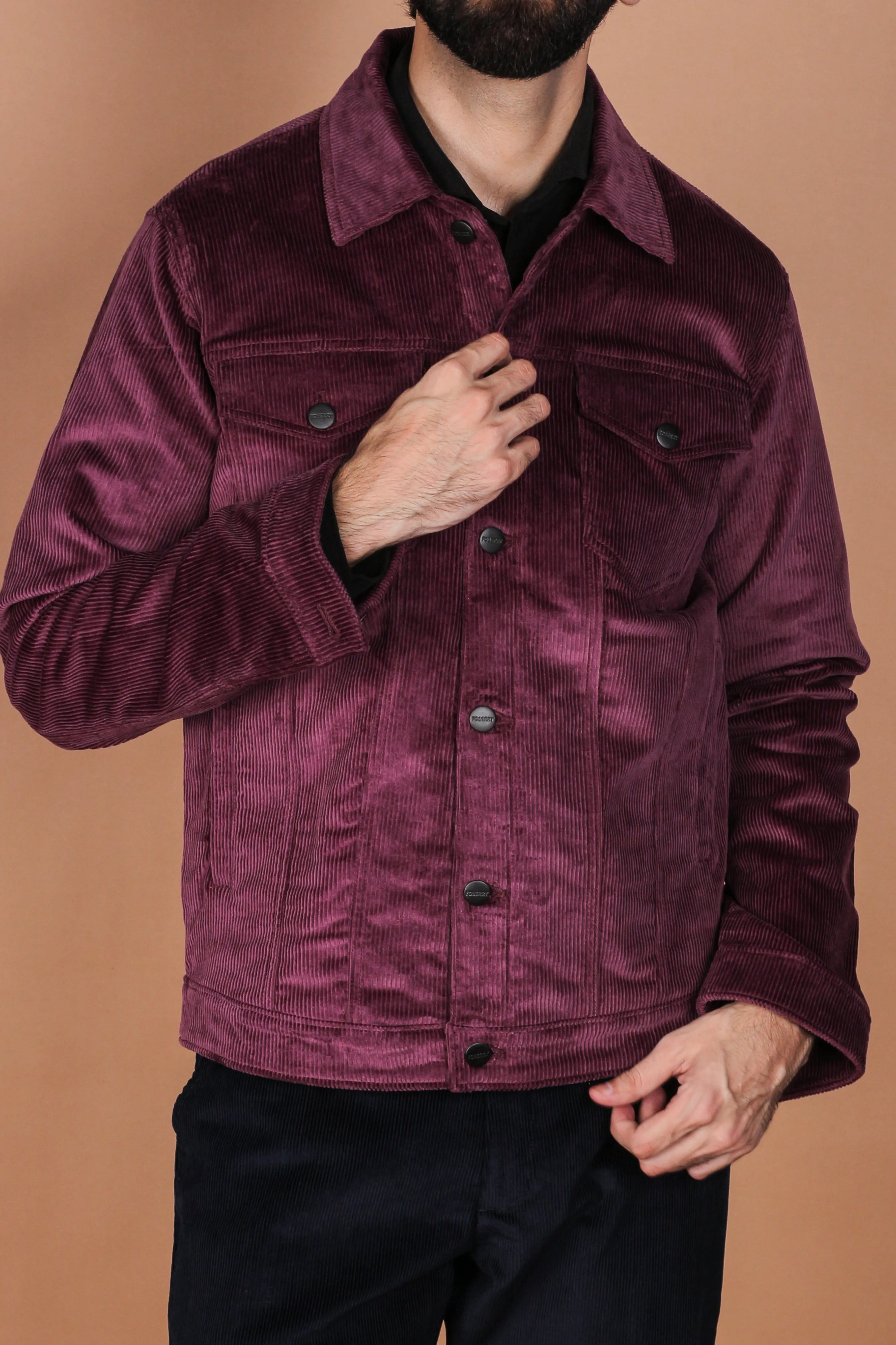 Muave Wide Wale Corduroy Jacket