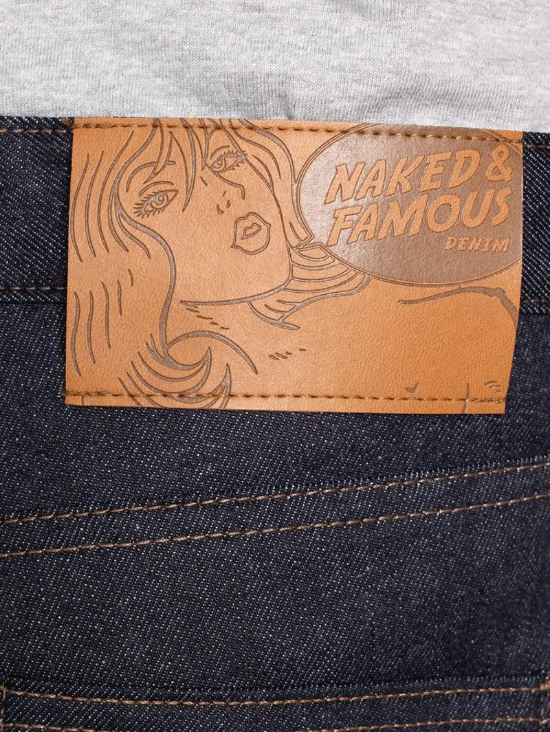 Naked & Famous Denim Weird Guy - Kimono Print Selvedge