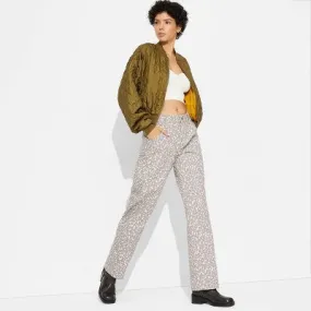 New - Women's Mid-Rise 90's Relaxed Straight Pants - Wild Fable