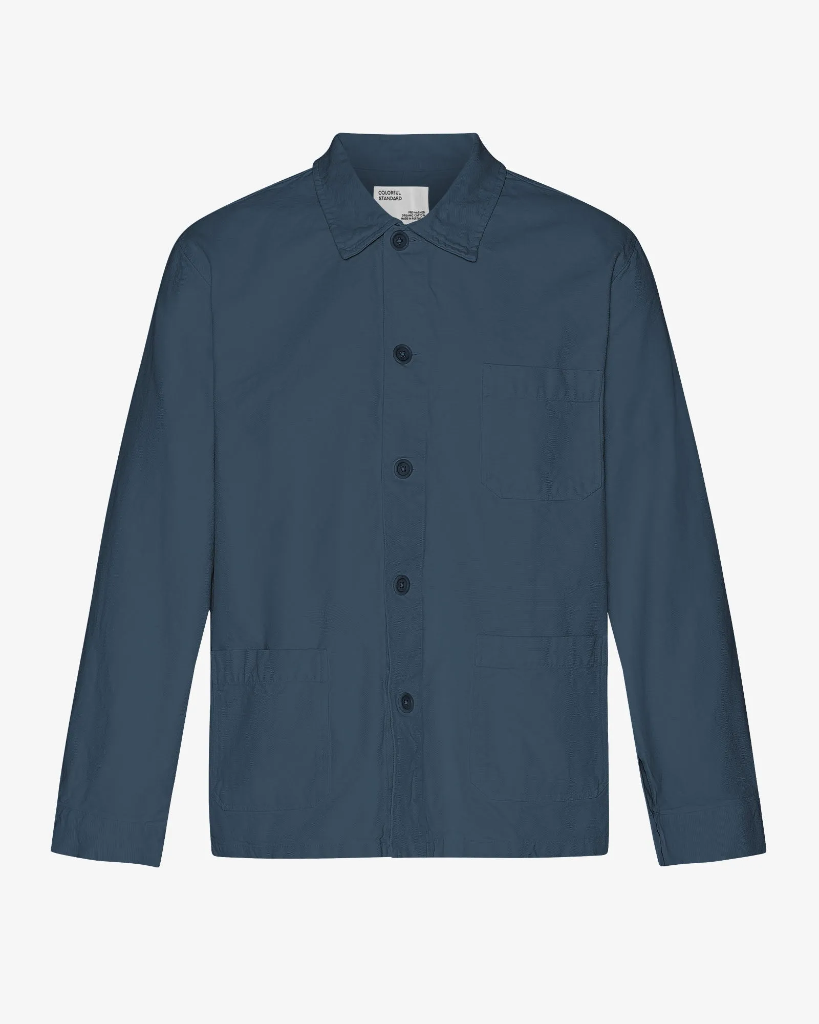 Organic Workwear Jacket - Petrol Blue