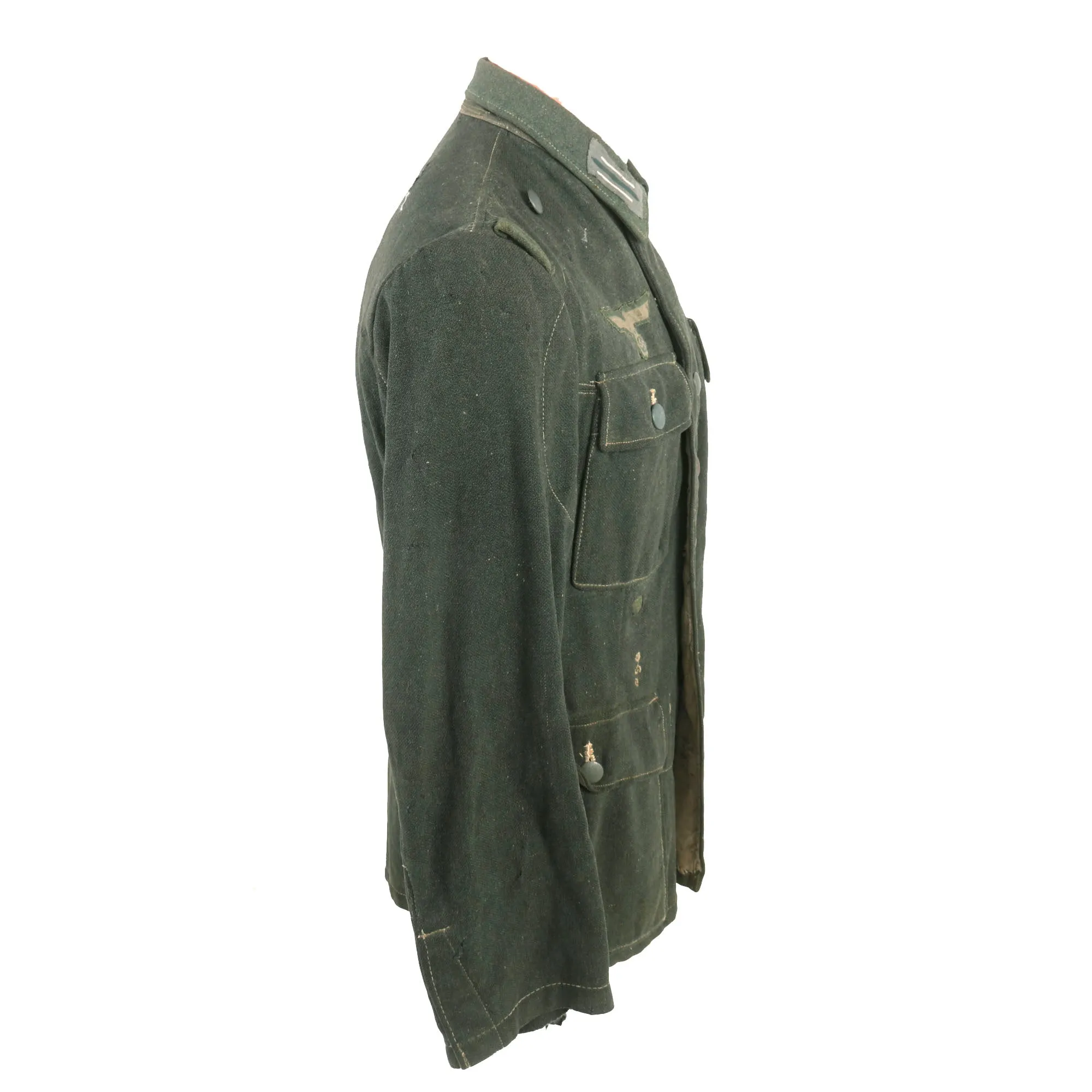 Original German WWII Heer Army Infantry Obergefreiter's M42 Battle Tunic with Early Pattern Insignia