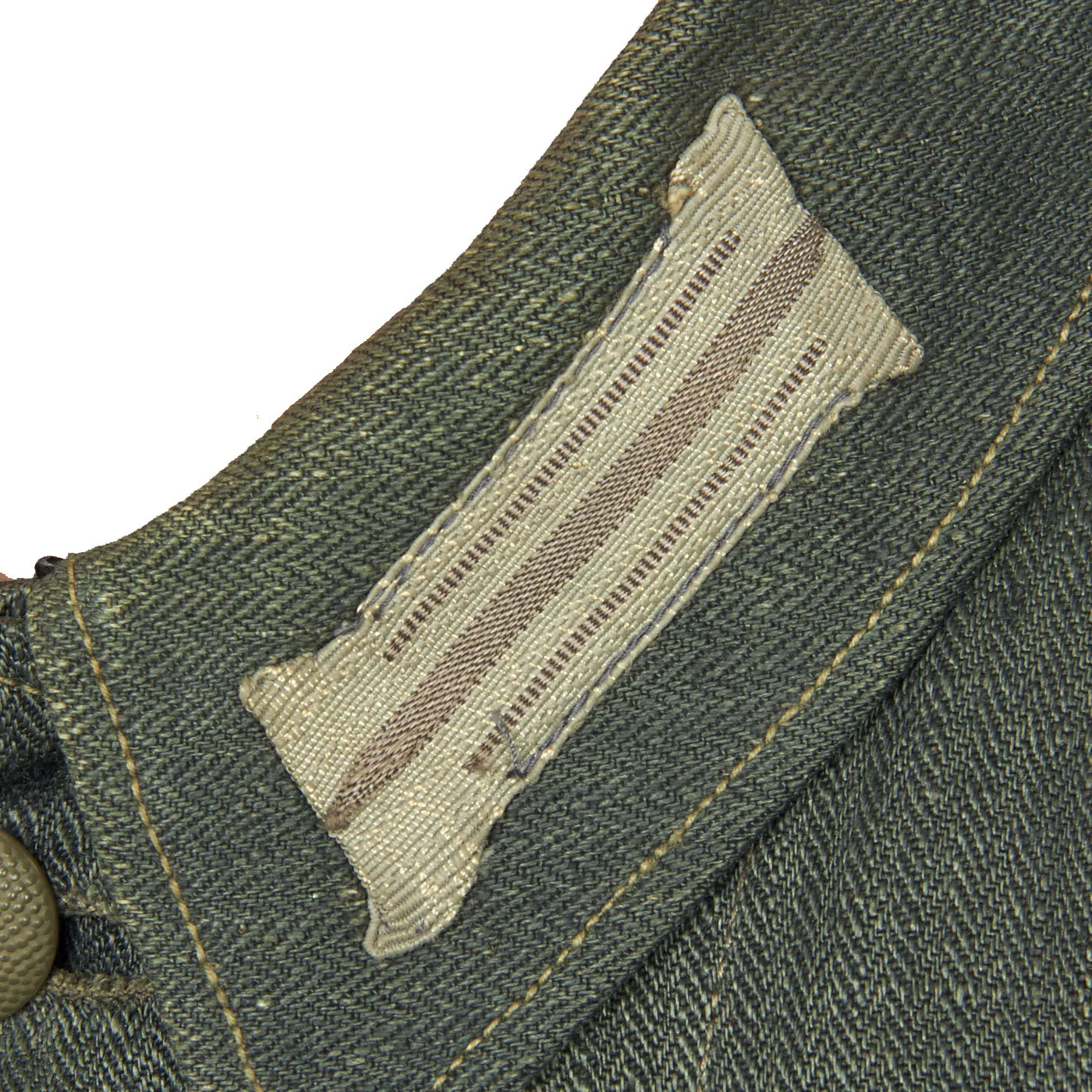 Original German WWII Heer Army Signals Enlisted Man's M42 Herringbone Twill Battle Tunic