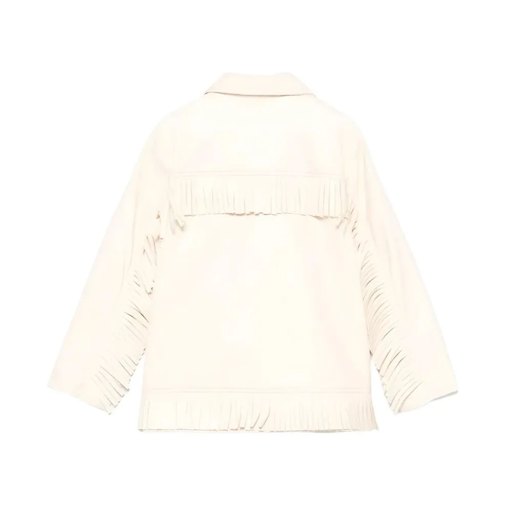 Pattern Fringes Jacket