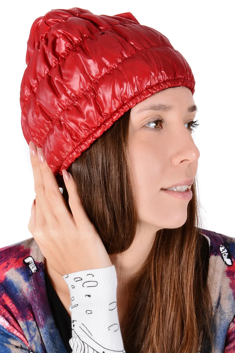 PAX Red Puffa Beanie