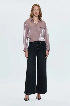 Pistola - Miranda Sheer Organza Shirt - Pink Plum