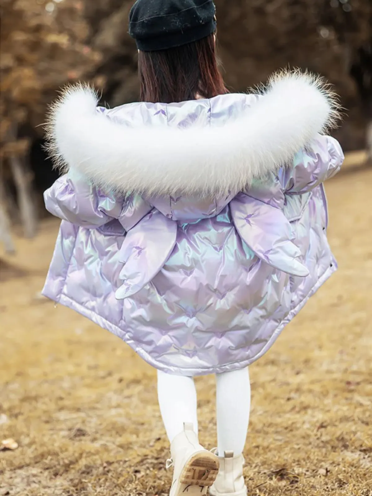 Playful Angel Winged Puffer Jacket