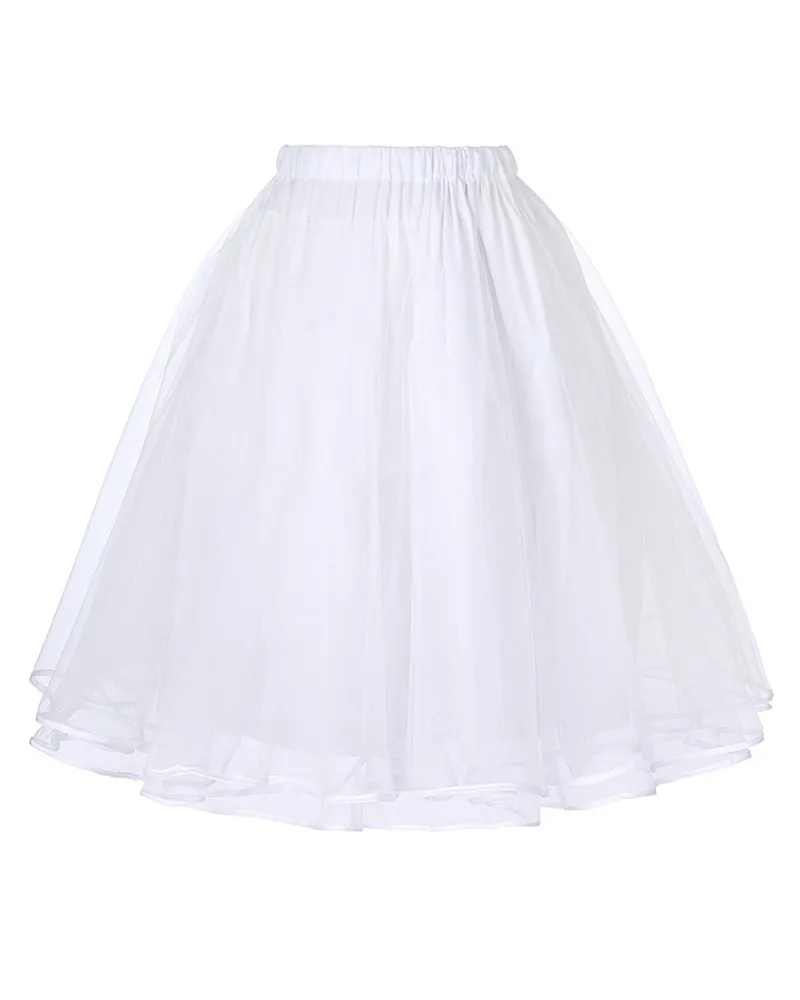 Pleated Buttons Decorated Elastic Waist High Waist Swing A-Line Skirt with Pockets