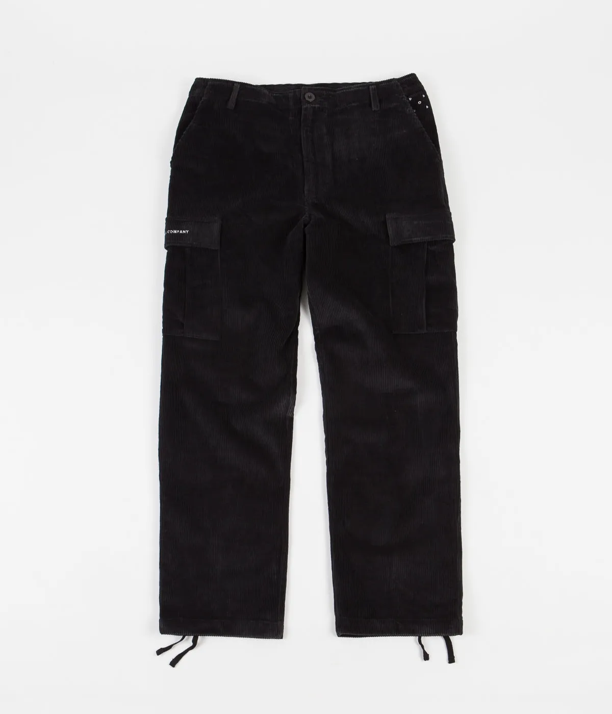 Pop Trading Company Corduroy Cargo Pants - Anthracite