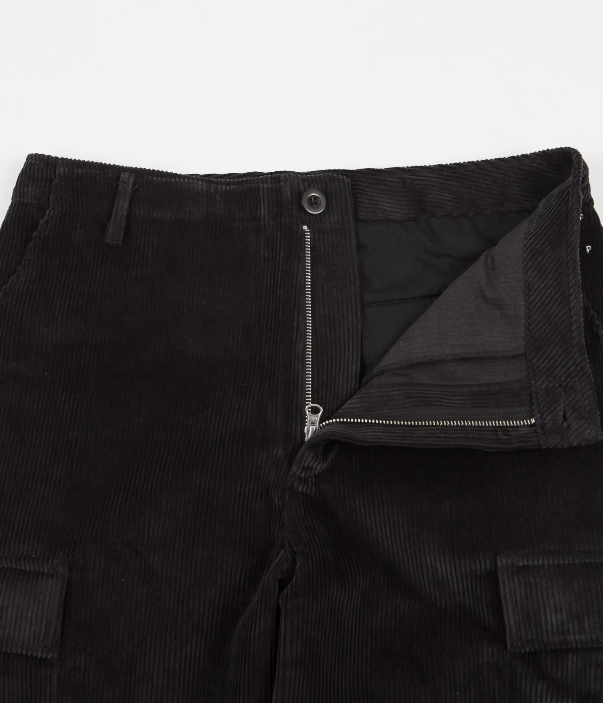 Pop Trading Company Corduroy Cargo Pants - Anthracite