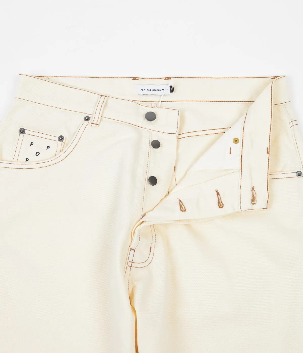 Pop Trading Company DRS Denim Pants - Off White