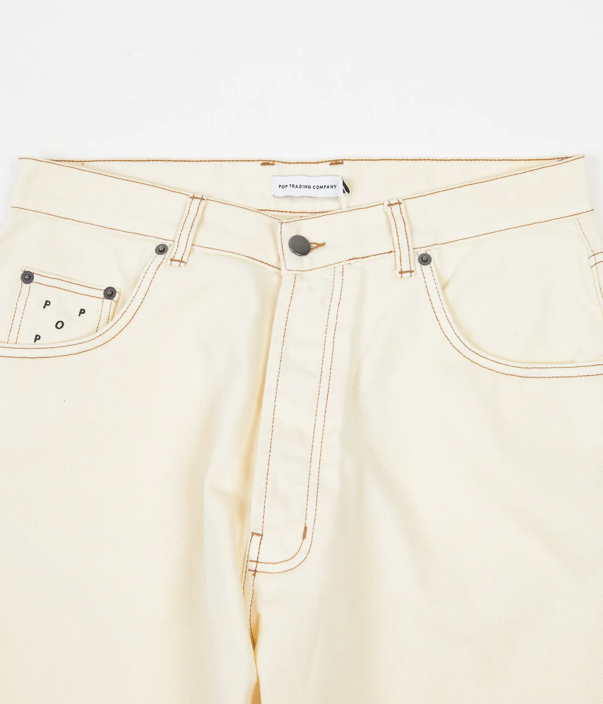 Pop Trading Company DRS Denim Pants - Off White