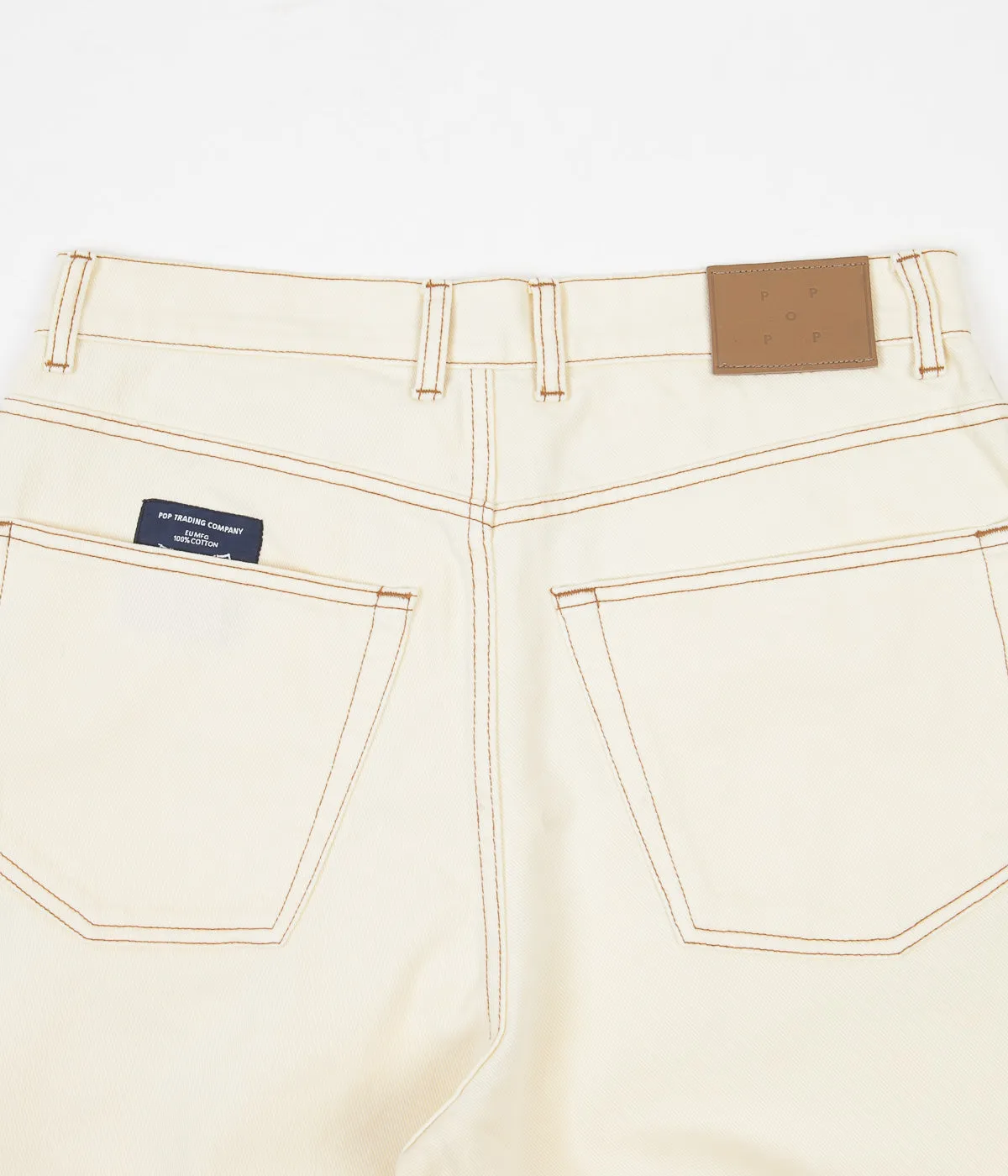 Pop Trading Company DRS Denim Pants - Off White