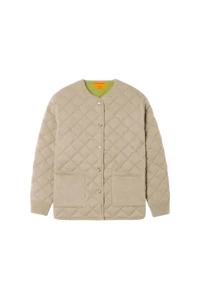 Quilted Liner Jacket in Cashmere Blend